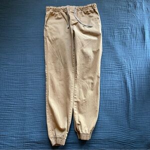 Men's Khaki Jogger Pants
